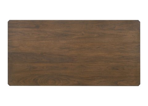 Coaster Wethersfield Dining Table with Clipped Corner Medium Walnut Model 109841