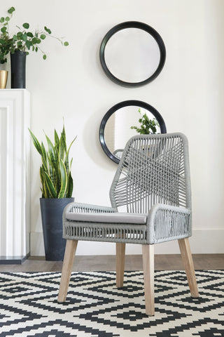 Coaster Nakia Woven Back Side Chairs Grey (Set of 2) Model 110033