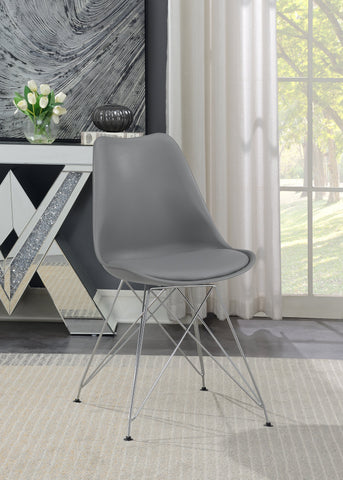 Coaster Juniper Upholstered Side Chairs Grey (Set of 2) Model 110262