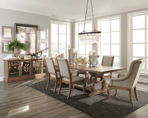 Coaster Brockway Cove Tufted Arm Chairs Cream and Barley Brown (Set of 2) Model 110293