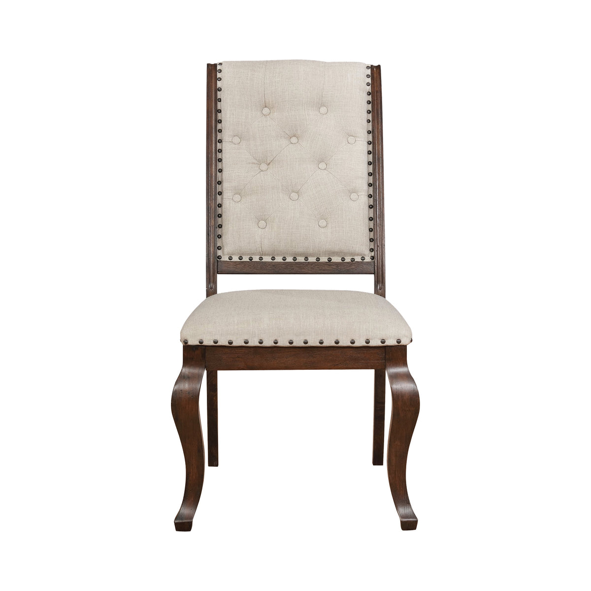 Coaster Brockway Cove Tufted Dining Chairs Cream and Antique Java (Set of 2) Model 110312