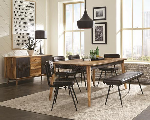 Coaster Partridge Wooden Dining Table Natural Sheesham Model 110571