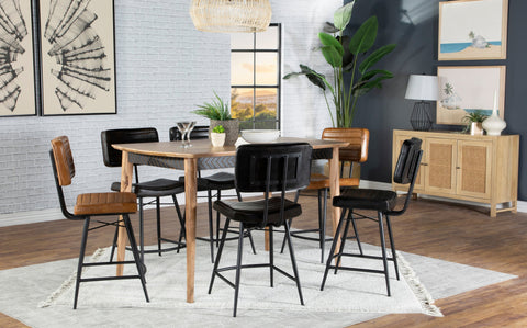 Coaster Partridge Rectangular Counter Height Table Natural Sheesham Model 110578