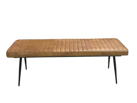 Coaster Misty Cushion Side Bench Camel and Black Model 110643
