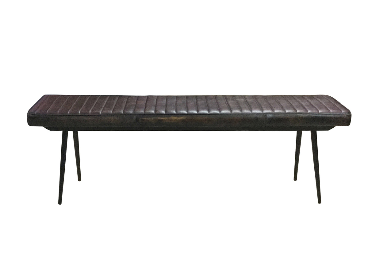 Coaster Partridge Cushion Bench Espresso and Black Model 110653
