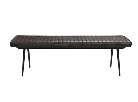 Coaster Partridge Cushion Bench Espresso and Black Model 110653