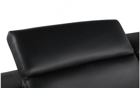 1111 DivanItalia Black Chair – Top Grain Italian LeatherModel:  1111-BLACK-CH