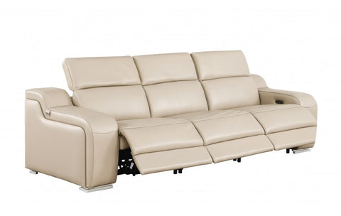 1116 DivanItalia Beige Modular 3-Power Reclining Sofa with Power HeadrestModel:  1116-BEIGE-3.3-HT
