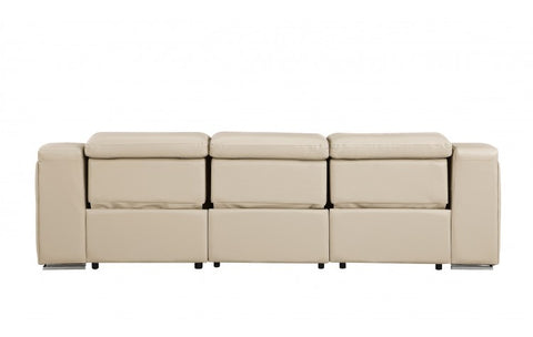 1116 DivanItalia Beige Modular 3-Power Reclining Sofa with Power HeadrestModel:  1116-BEIGE-3.3-HT