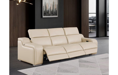 1116 DivanItalia Beige Modular 3-Power Reclining Sofa with Power HeadrestModel:  1116-BEIGE-3.3-HT