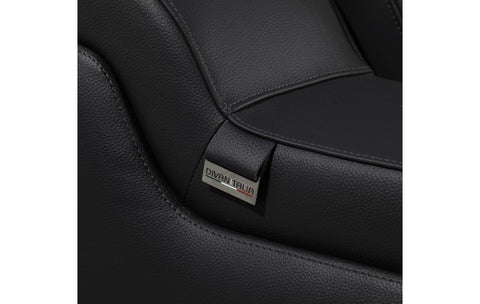 1116 DivanItalia Black Top-Grain Italian Leather 7-Piece Sectional with 3 Power Reclining Seats & Power HeadrestModel:  1116-BLACK-3PWR-7PC