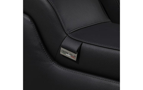 1116 DivanItalia Black Top-Grain Italian Leather 8-Piece Sectional with 4 Power Reclining Seats & Power HeadrestModel:  1116-BLACK-4PWR-8PC