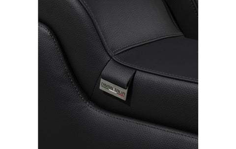 1116 DivanItalia Black Top-Grain Italian Leather 5-Piece Sectional with 3 Power Reclining Seats & Power HeadrestModel:  1116-BLACK-3PWR-5PC