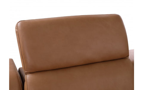 1116 DivanItalia Cognac Modular 3-Power Reclining Sofa with Power HeadrestModel:  1116-COGNAC-3.3-HT