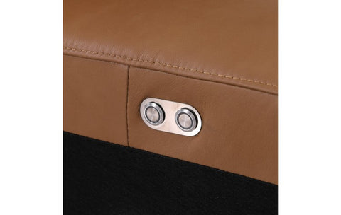 1116 DivanItalia Cognac Modular 3-Power Reclining Sofa with Power HeadrestModel:  1116-COGNAC-3.3-HT