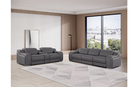 1116 DivanItalia Dark Gray Modular 3-Power Reclining Sofa with Power HeadrestModel:  1116-DK_GREY-3.3-HT