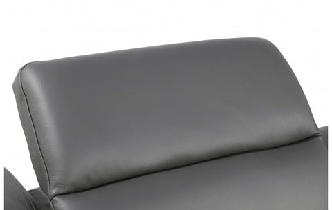 1116 DivanItalia Dark Grey Top-Grain Italian Leather 6-Piece Sectional with 3 Power Reclining Seats & Power HeadrestModel:  1116-DK_GRAY-3PWR-6PC