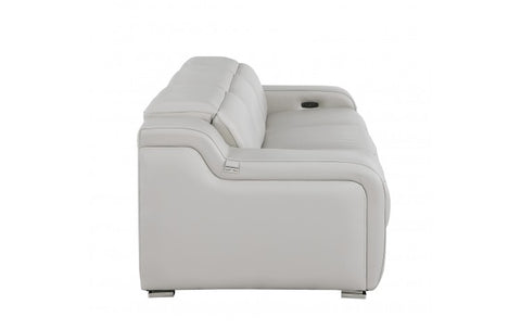1116 DivanItalia Light Gray Modular 3-Power Reclining Sofa with Power HeadrestModel:  1116-LT_GREY-3.3-HT