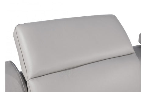 1116 DivanItalia Light Gray Modular Power Reclining Loveseat with Power HeadrestModel:  1116-LT_GREY-3.2-HT