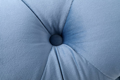 Divani Casa Darla Modern Blue Velvet Curved Sectional Sofa Model VG2T1124-5P-BLU