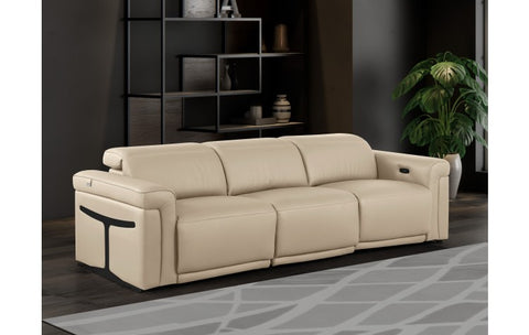 1126 DivanItalia Beige Modular 3-Power Reclining Sofa with Power HeadrestModel:  1126-BEIGE-3.3-HT
