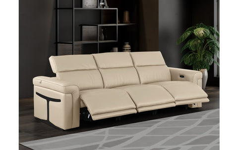 1126 DivanItalia Beige Modular 3-Power Reclining Sofa with Power HeadrestModel:  1126-BEIGE-3.3-HT