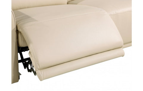 1126 DivanItalia Beige Top Grain Italian Leather Power Reclining Sofa with Power HeadrestModel:  1126-BEIGE-S