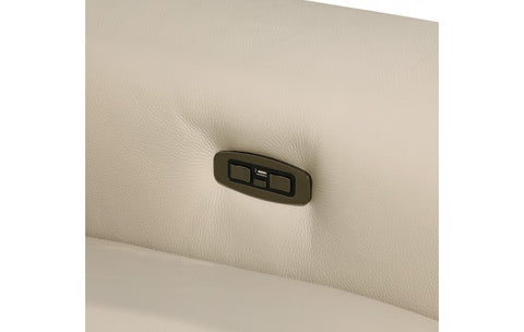 1126 DivanItalia Beige 5-Piece Power Reclining Sofa with Power Headrest in Top Grain Italian LeatherModel:  1126-BEIGE-5.3-HT