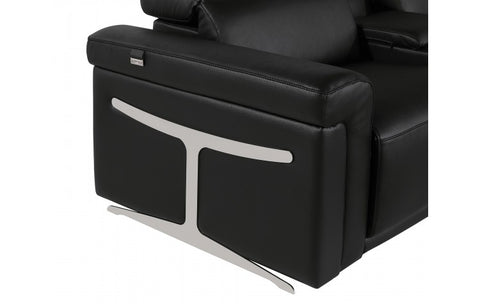 1126 DivanItalia Black 8-Piece Sectional with 2 Power Recliners and Power HeadrestsModel:  1126-BLACK-8PC-2PWR-U-SECTIONAL-GROUP