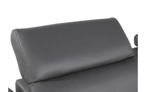1126 DivanItalia Dark Gray 5-Piece Power Reclining Sofa with Power Headrest in Top Grain Italian LeatherModel:  1126-DK_GREY-5.3-HT
