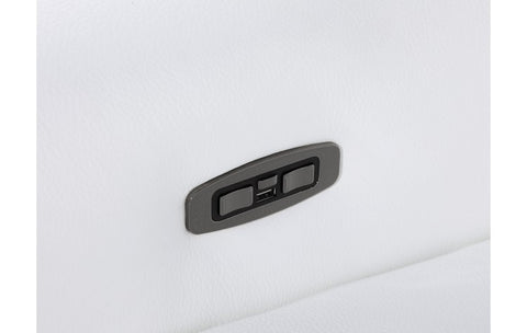 1126 DivanItalia White Modular Power Reclining Loveseat with Power HeadrestModel:  1126-WHITE-3.2-HT