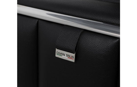 1130 DivanItalia White Chair – Top Grain Italian LeatherModel:  1130-BLACK-CH