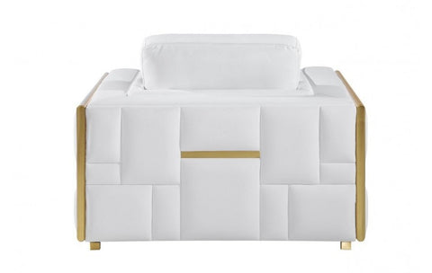 1130 DivanItalia Black Chair – Top Grain Italian LeatherModel:  1130-WHITE-CH
