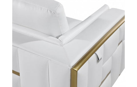 1130 DivanItalia White Sofa – Top Grain Italian LeatherModel:  1130-WHITE-S