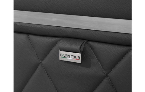 1140 DivanItalia Dark Gray Sofa – Top Grain Italian LeatherModel:  1140-DK-GREY-S