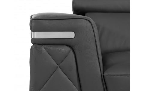 1140 DivanItalia Dark Gray Sofa – Top Grain Italian LeatherModel:  1140-DK-GREY-S