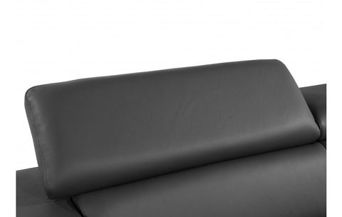 1140 DivanItalia Dark Gray Sofa – Top Grain Italian LeatherModel:  1140-DK-GREY-S