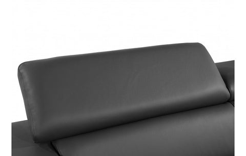 Caviani Top Grain Leather Loveseat Model:  1140-DK-GREY-L