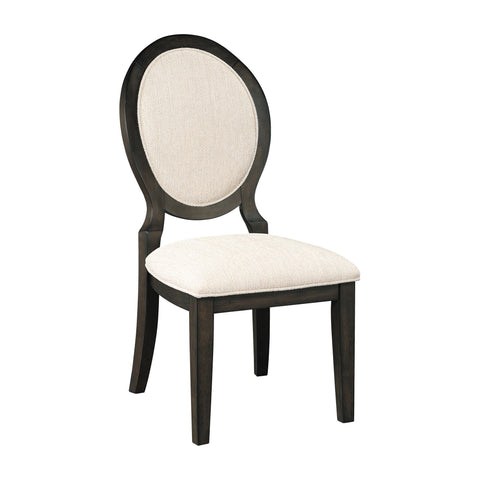 Coaster Twyla Upholstered Dining Chairs with Oval Back (Set of 2) Cream and Dark Cocoa Model 115102