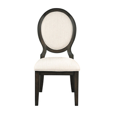 Coaster Twyla Upholstered Dining Chairs with Oval Back (Set of 2) Cream and Dark Cocoa Model 115102