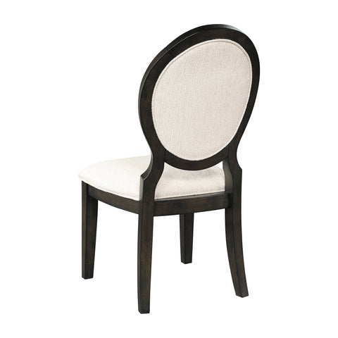 Coaster Twyla Upholstered Dining Chairs with Oval Back (Set of 2) Cream and Dark Cocoa Model 115102