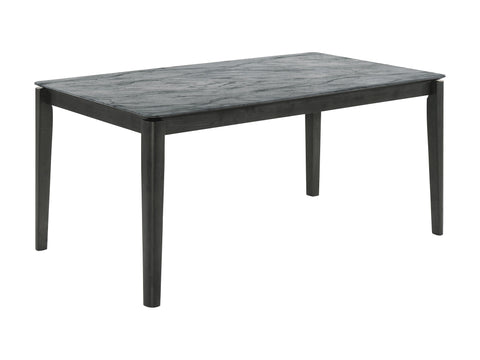 Coaster Stevie Rectangular Dining Table with Faux Marble Top Model 115111SLT