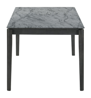Coaster Stevie Rectangular Dining Table with Faux Marble Top Model 115111SLT