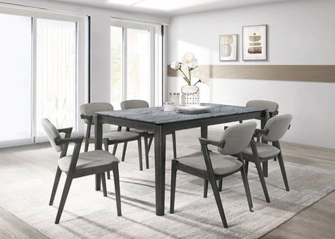 Coaster Stevie Upholstered Side Chairs (Set of 2) with Demi Arm Brown Grey and Black Model 115112