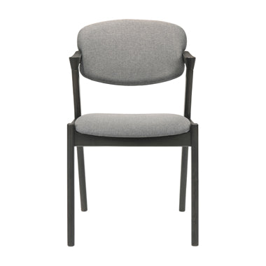 Coaster Stevie Upholstered Side Chairs (Set of 2) with Demi Arm Brown Grey and Black Model 115112