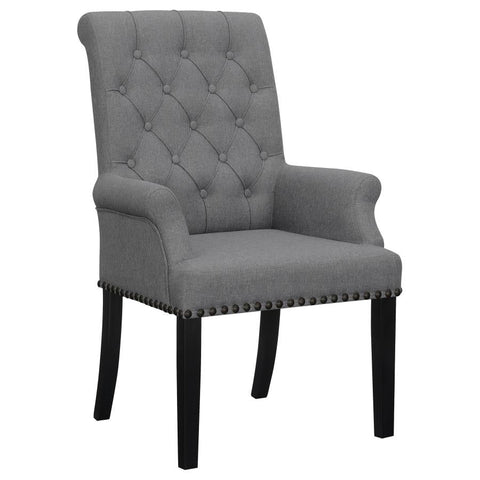 Coaster Alana Upholstered Tufted Arm Chair with Nailhead Trim Model 115163