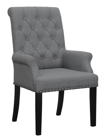 Coaster Alana Upholstered Tufted Arm Chair with Nailhead Trim Model 115163