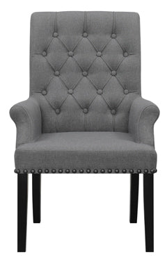 Coaster Alana Upholstered Tufted Arm Chair with Nailhead Trim Model 115163