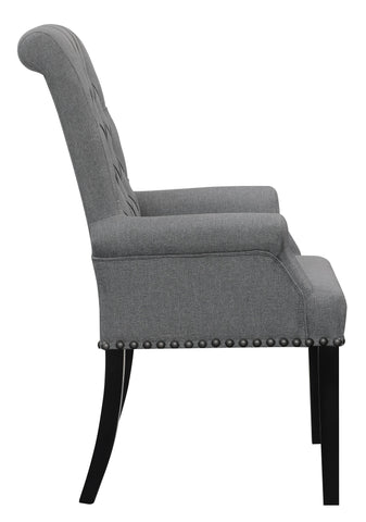 Coaster Alana Upholstered Tufted Arm Chair with Nailhead Trim Model 115163