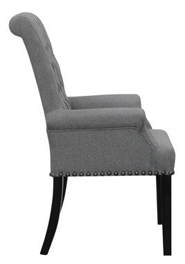 Coaster Alana Upholstered Tufted Arm Chair with Nailhead Trim Model 115163